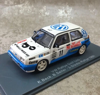 NEO 1/43 Scale Resin Model VW VOLKSWAGEN GOLF G60 11# RALLYE 1990 - Image 1 of 4