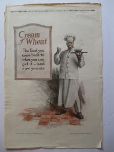 Anuncio de revista vintage 1918 crema de trigo "RASTUS" ilusión. por edward brewer - Imagen 1 de 2
