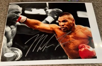 Mike Tyson Signed/Autographed 8x10 Photo Boxing Left Hook JSA COA - Image 1 of 4
