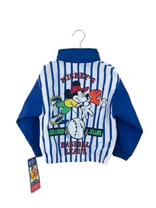 vintage mickey disney baseball jacket youth little kids size 4T NOS NWT 90s - Picture 1 of 8