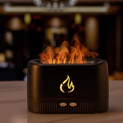Portable flame aromatherapy machine aroma diffuser atomizer air flame humidifier - Image 1 of 4