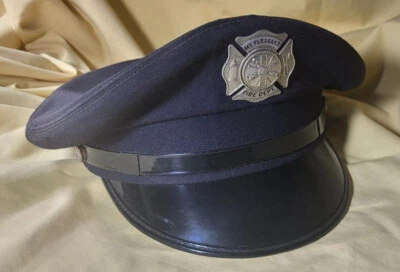 Sombrero visera Fireman MOUNT NICE WISCONSIN RACINE Departamento de Bomberos de colección #69 Foto 1 de 4