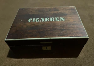 Vintage Holz ZIGARREN Schwedische Zigarrenkiste - Bild 1 von 11