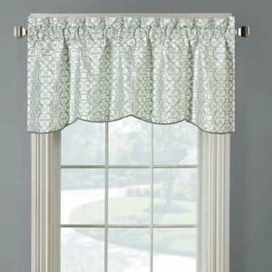 "Cuerda decorativa festoneada bordada cenefa forrada 52""Wx19""L (Única) - Imagen 1 de 6