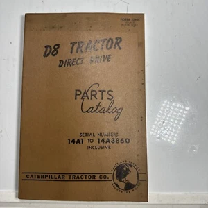 Catálogo de piezas de accionamiento directo para tractor Caterpillar D8 SN 14A1-14A3860 1959 - Imagen 1 de 7
