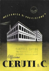 Catalogo Depliant "Officine Ceruti & C." - Orologi ricambi Elettra Meccanica - Bild 1 von 3