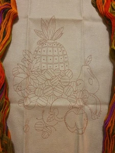Needlepoint Garn Canvas 36-080 3504 Obst Ananas Birne Apfel Trauben Banane  - Bild 1 von 8