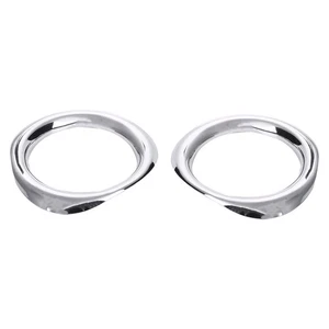 For   C- 17-18 2Pcs Abs Silver Front Fog Light Lamp Cover I9F82300 - Picture 1 of 9