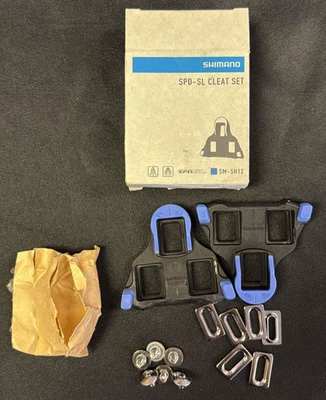 Juego de pedales de tacos Shimano SM-SH12 SPD-SL 2° flotador ISMSH12 unidad original OEM Foto 1 de 3