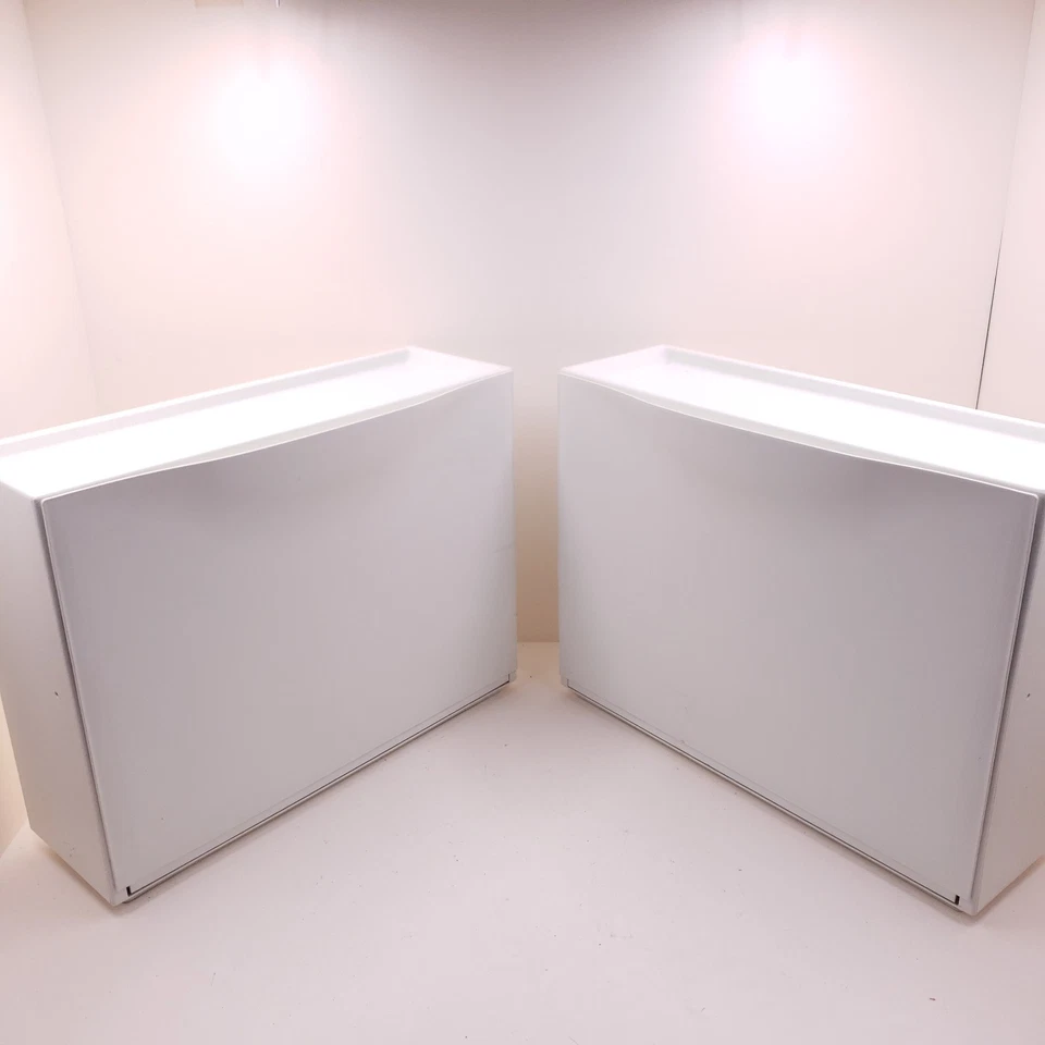 Paquete de 2 gabinetes de almacenamiento de zapatos IKEA TRONES® nuevos organizadores de estante montados en la pared blancos Foto 1 de 3