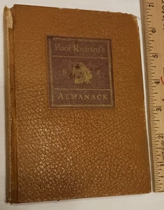 Rare 1936 Book Poor Richard's Almanac #6 Of 50 Copies Janson Type Imported Paper - Picture 1 of 8