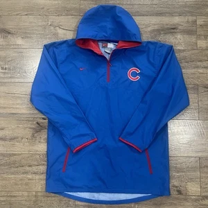 Nike Chicago Cubs Cortavientos Con Capucha 1/4 Cremallera Pullover Azul Talla XL - Imagen 1 de 7