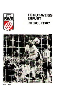 Programma Rot Weiss Erfurt Intertoto Cup 1987 - Picture 1 of 1