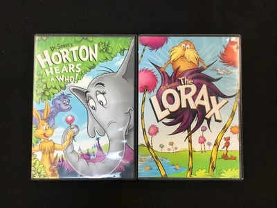 Horton Hears A Who (1970) + The Lorax (1973) - Dr. Seuss 2 Movie DVD Lot - Image 1 of 3
