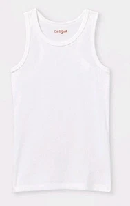 Girls Large (14/16) White Ribbed Tank Top  Cat & Jack - Picture 1 of 3