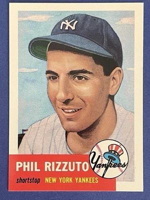 Phil Rizzuto #114 1991 Topps Archives 1953 New York Yankees Centered NM-MT - Image 1 of 2