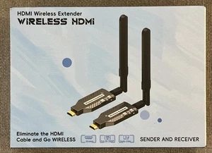 NEW HDMI Wireless ExtenderSender & Receiver Plug & Play 5.8G Auto Pairing - Picture 1 of 7
