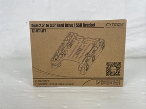 Icy Dock Single 2.5 to 3.5 HDD SSD Mounting Bracket Adapter for PC Drive Bay - Picture 1 of 6