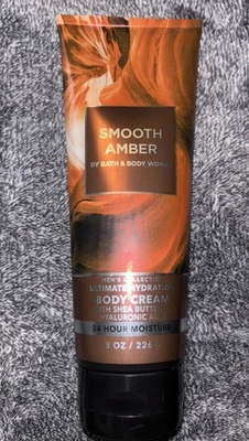 HTF! Bath and Body Works 💙 Smooth Amber Ultimate Hydration 8 oz Body Cream - Image 1 of 2