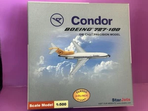 Neu im Karton 1:500 StarJets Condor Airlines German Boeing 727 Jet Flugzeug - Bild 1 von 9