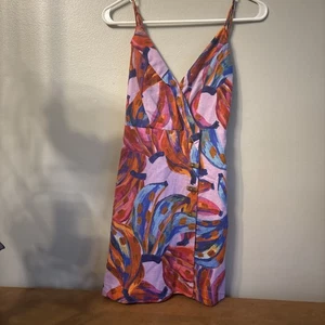 Farm Rio “Coloured Bananas” Wrap Mini Dress, Farm Rio, Dress, Women Dress XS - Picture 1 of 3