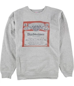 Junk Food Mens Budweiser Sweatshirt, gray, XS - Picture 1 of 1
