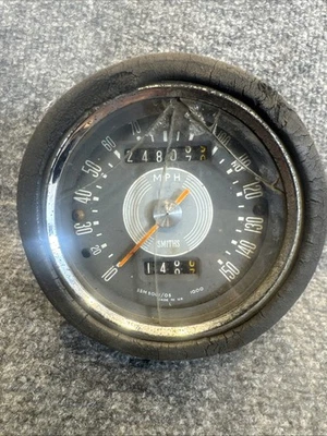 SMITHS GREY FACE SPEEDOMETER 1967-1969 TRIUMPH BSA 650 750 A75 BONNEVILLE T120 - Image 1 of 4