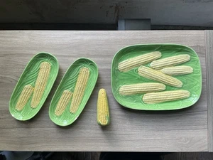 Vintage Corn On The Cob Ceramic Serving Dish Plate Japan - Picture 1 of 11