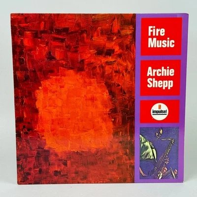 Archie Shepp Fire Music Vinyl LP Impulse Records Reissue PROMO COPY - NEAR MINT - Image 1 of 4