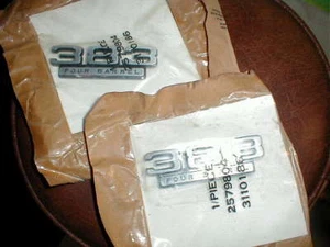 NOS MOPAR 1966-70 383 FOUR BARREL FENDER NAMEPLATES DODGE MODELS - Picture 1 of 1