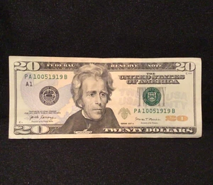BIRTHDAY BILL SERIAL NUMBER $20 DOLLAR NOTE 10051919 October 5th 1919 (2017A) - Picture 1 of 6