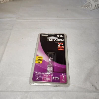 40 Watt Halogen LED Bulb G9 Base 120 Volt  Single Pack Feit Electric New In Pack - Image 1 of 4