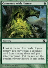 4x Commune with Nature MTG 10th Edition NM Magic Regular