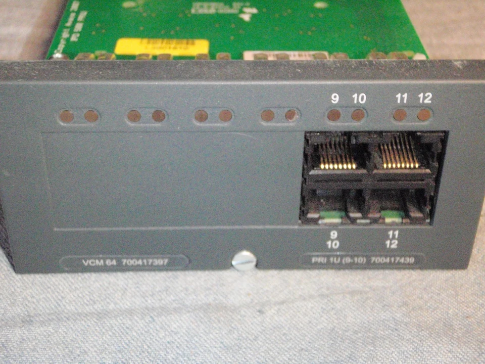 Avaya IP Office IP500 VCM64 700417397 w/12 IP Endpoints, PRI daughter 700417439 - Image 1 of 1