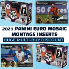 2021 Panini Mosaic UEFA Euro Soccer Montage Insert - Pick your card