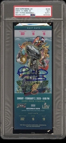 2020 Super Bowl LIV TICKET CHIEFS-31, 49ERS-20 MVP-PATRICK MAHOMES II; GREEN VAR Cover