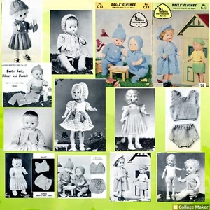 Patons Knitting Crochet Book C13 Doll clothing for doll sized 10-22” doll - Picture 1 of 4