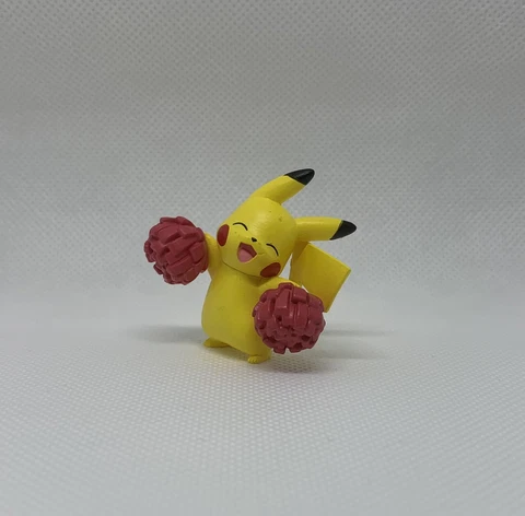 Pikachu Pokemon Minna Ouen Mascot - Cheerleader Mascot Takara Tomy Figurine Cover