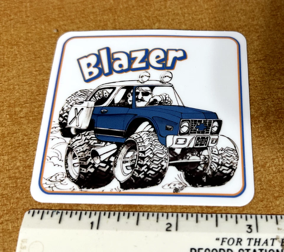 Chevy Blazer sticker, vintage 4x4 cheby 68-72 - Image 1 of 1