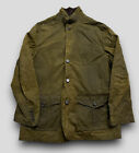 Barbour Lutz Wax Jacket Mens Large Olive Green