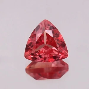 Zafiro natural Ceilán Padparadscha piedra preciosa suelta corte trillón 2,55 quilates - 8x8 mm - Imagen 1 de 4