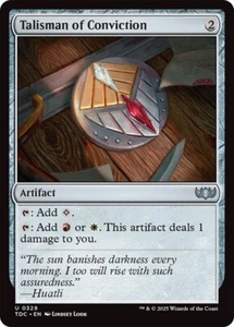 Talismán de Convicción 329 Sin Lámina Casi Nuevo Magic The Gathering Commander: Tarkir Dragonstorm Magic - Imagen 1 de 1