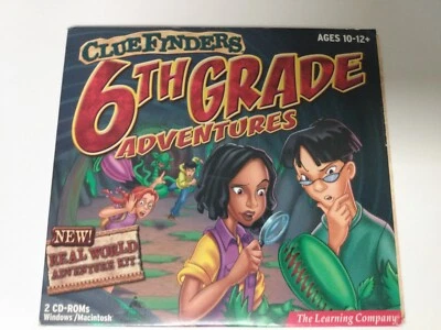 ClueFinders 6th Grade Adventures Learning Windows/Mac 2-disc (PC, 2000) - Image 1 of 3