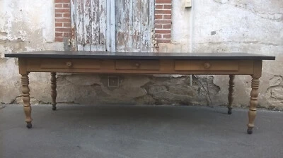 ancienne grande table ferme  - Photo 1/4