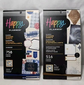 Lote de 1000+ pegatinas Happy Planner - Lote de 2 paquetes - Estate Find - Imagen 1 de 17