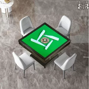 Foldable Automatic Mahjong Table with Wheels 42mm Tiles with 2 Sets of Numbered - Picture 1 of 11