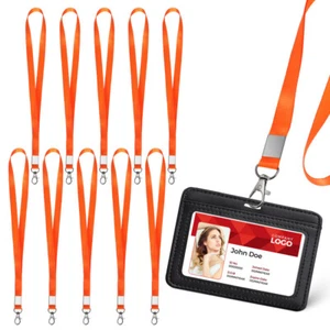 10 Pcs ID Lanyard Office Staff Adjustable Neck Multi-function Lanyards - Zdjęcie 1 z 11