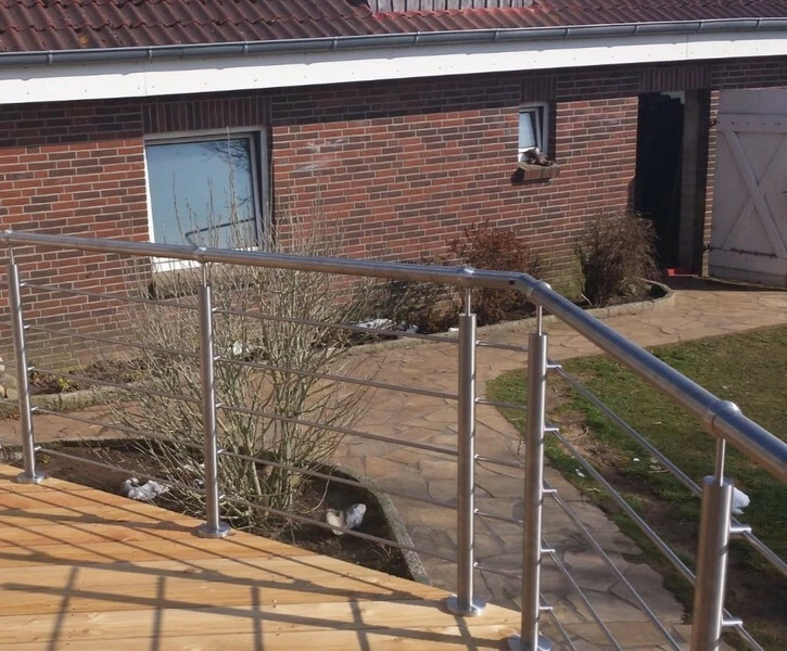 HEINOX EDELSTAHL Edelstahl Geländer Balkongeländer Relinggeländer Bausatz V2A 0 bis 6 Füllstäbe