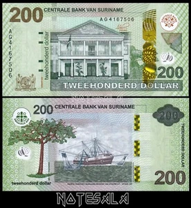 SURINAM SURINAME 200 DOLLARS 2024 Pick-166A NEU-UNC - Bild 1 von 1