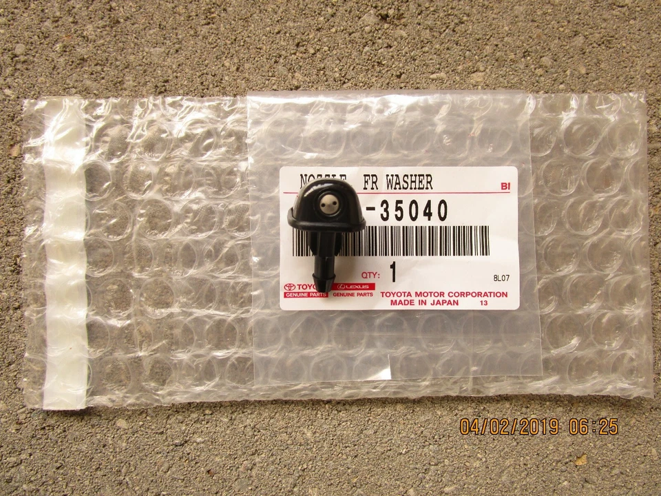 86-88 TOYOTA SUPRA BOQUILLA LAVADORA PARABRISAS DELANTERO OEM CANTIDAD 1 OEM NUEVO Foto 1 de 3